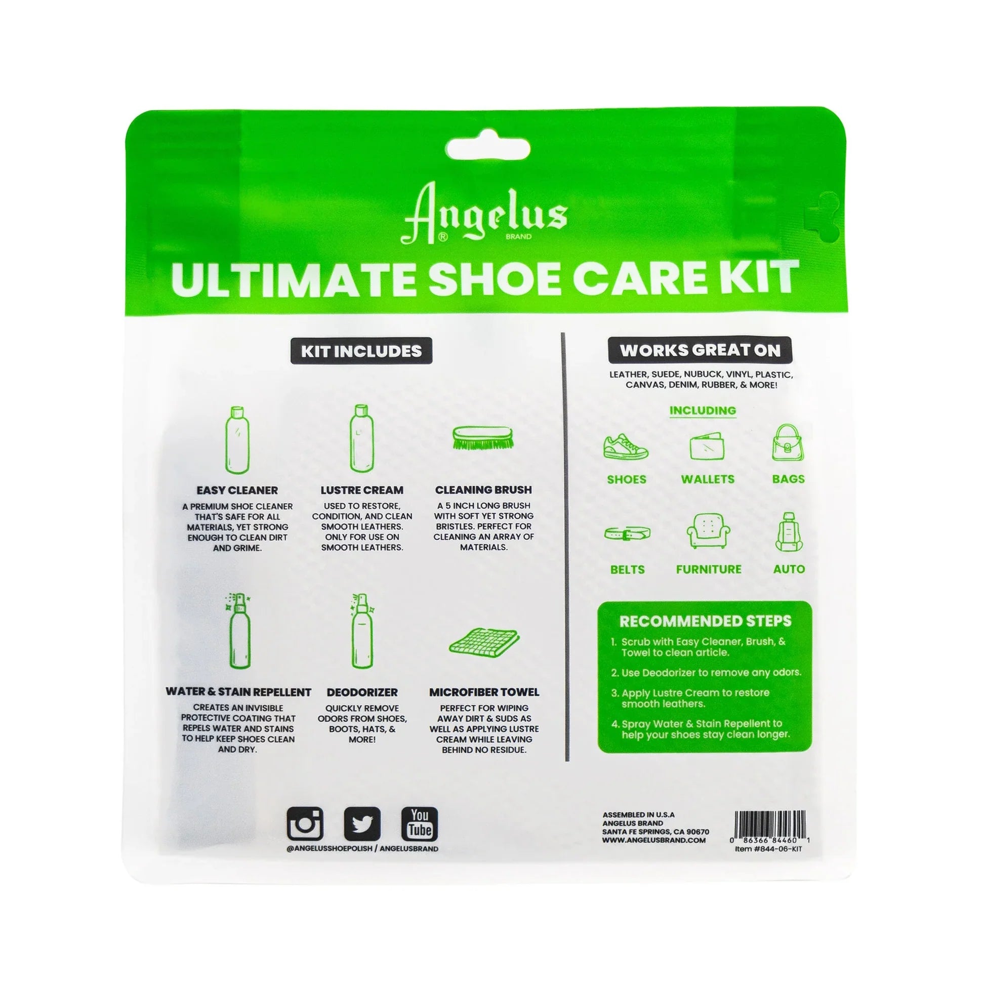 Skovårdskit Angelus Ultimate Shoe Care Kit