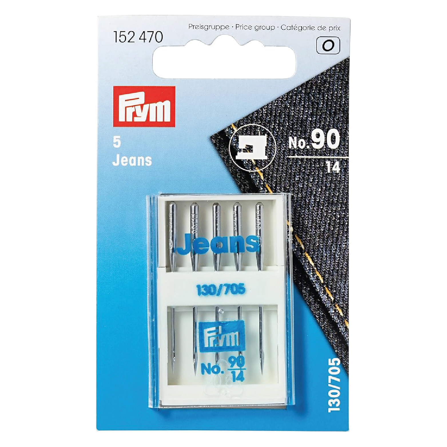 Symaskinsnålar Jeans 90 5-pack Prym