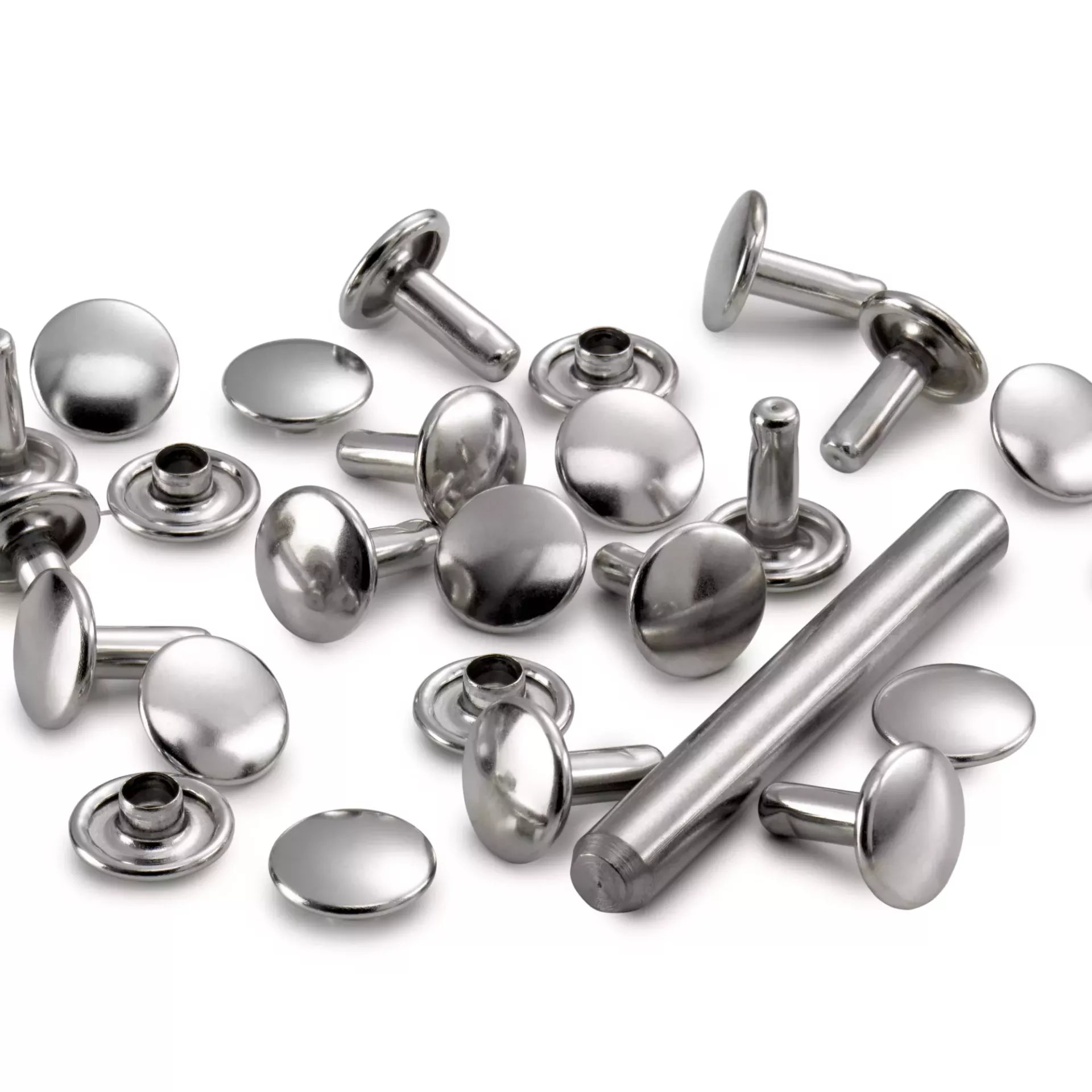 Lädernitar Silver Ø 9 mm Prym