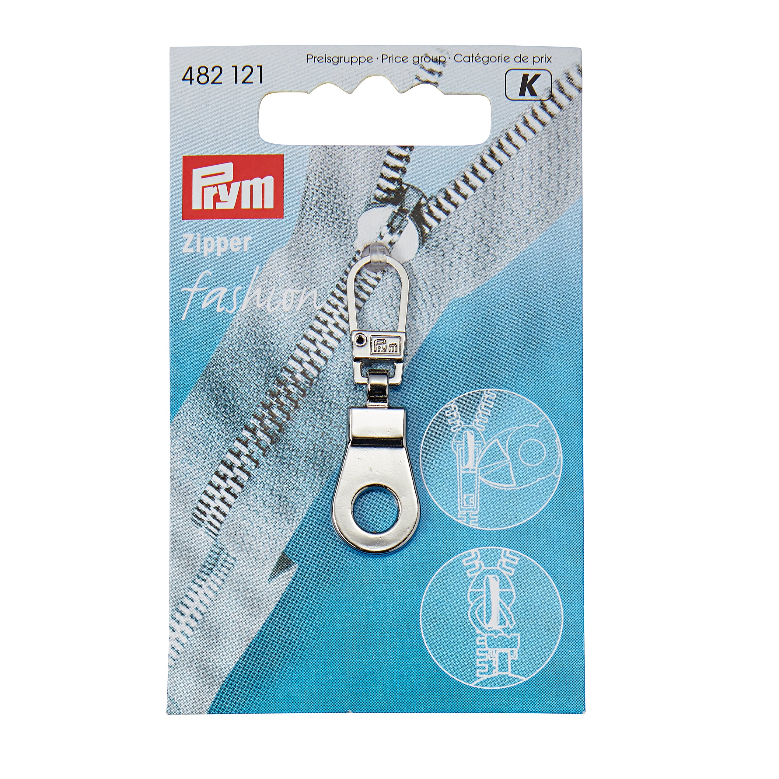 Blixtlåshänge silver Prym