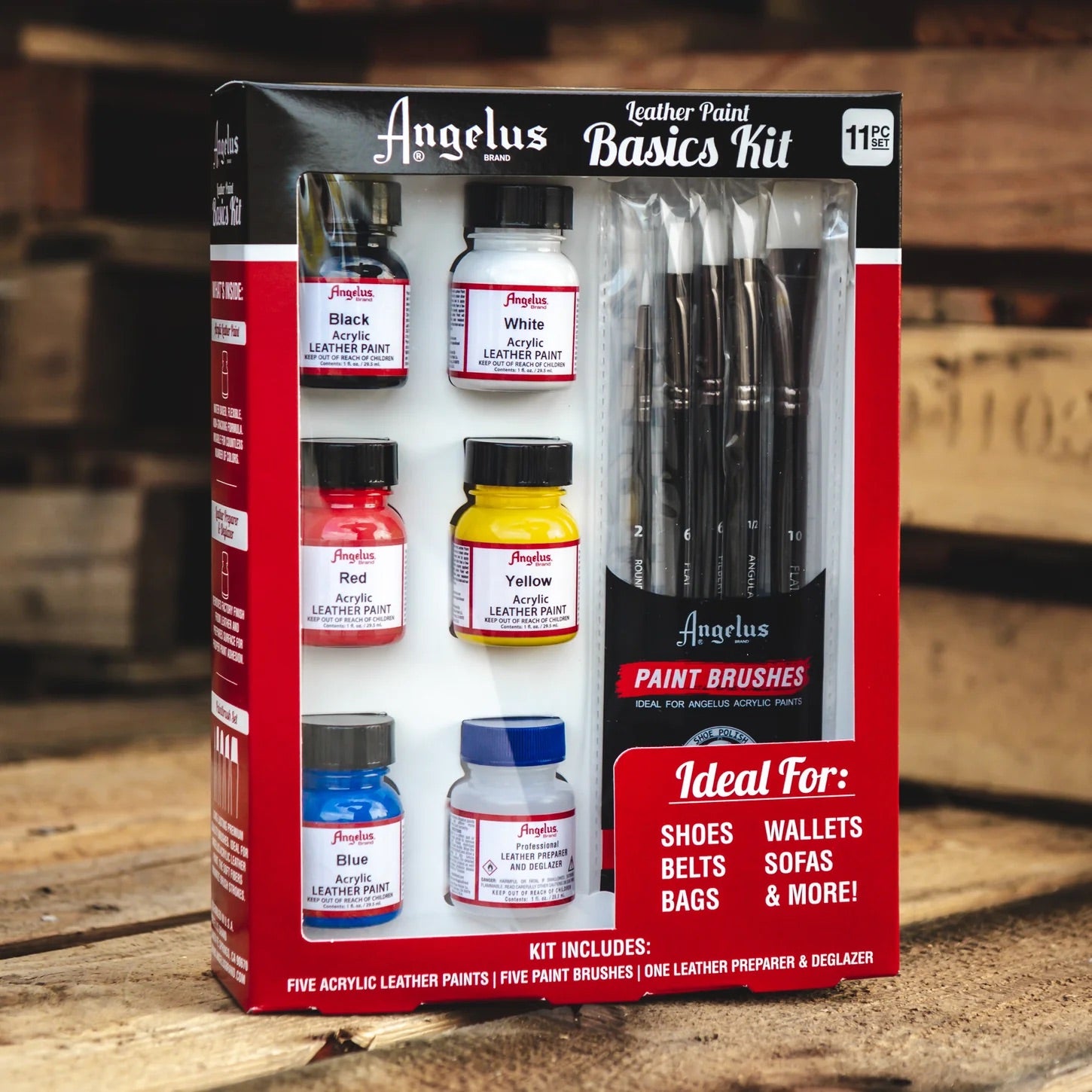 Läderfärg Angelus Basics Kit