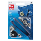 Jeansknappar 17mm Frosted White Prym