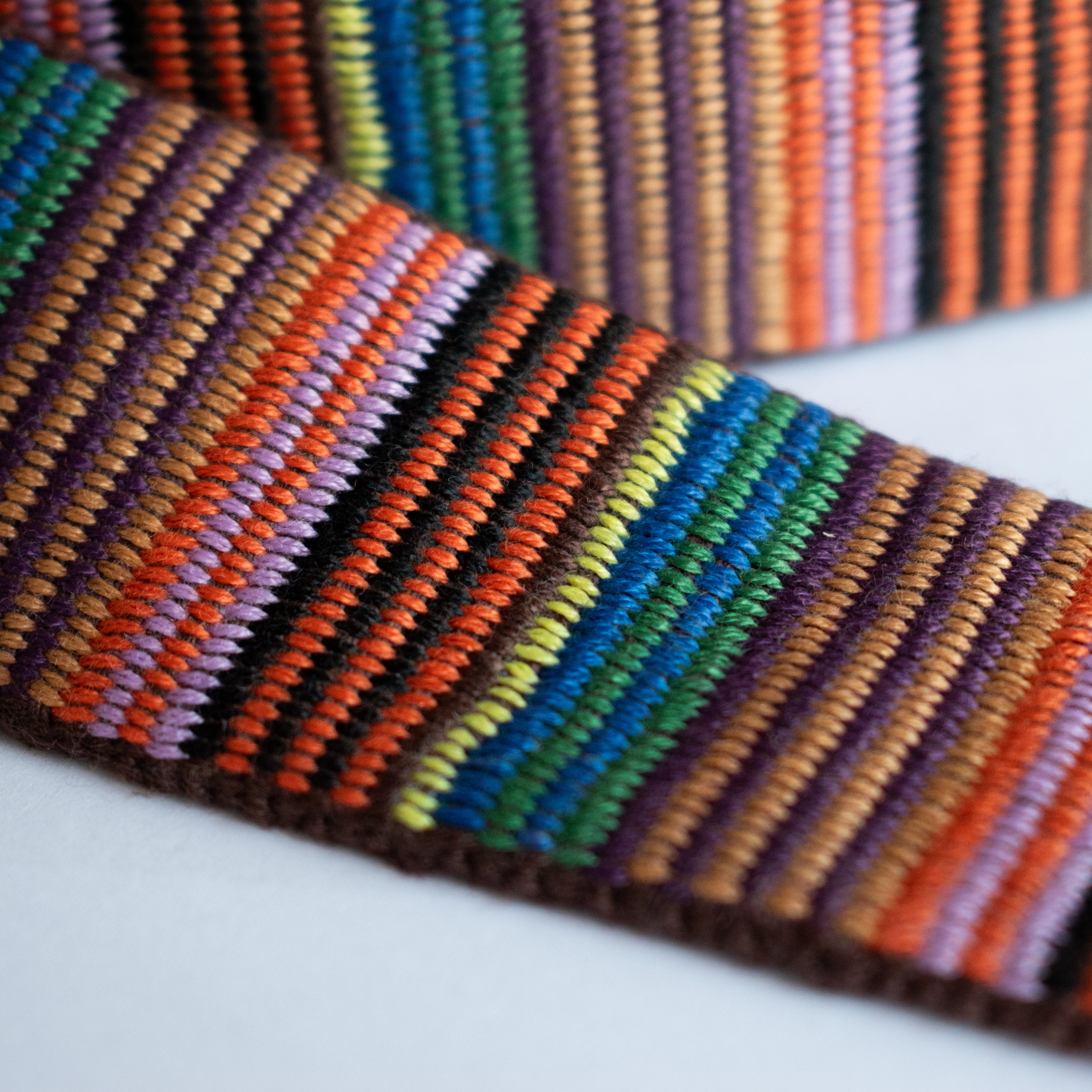 Striped ribbon 40mm - for bag straps & belts