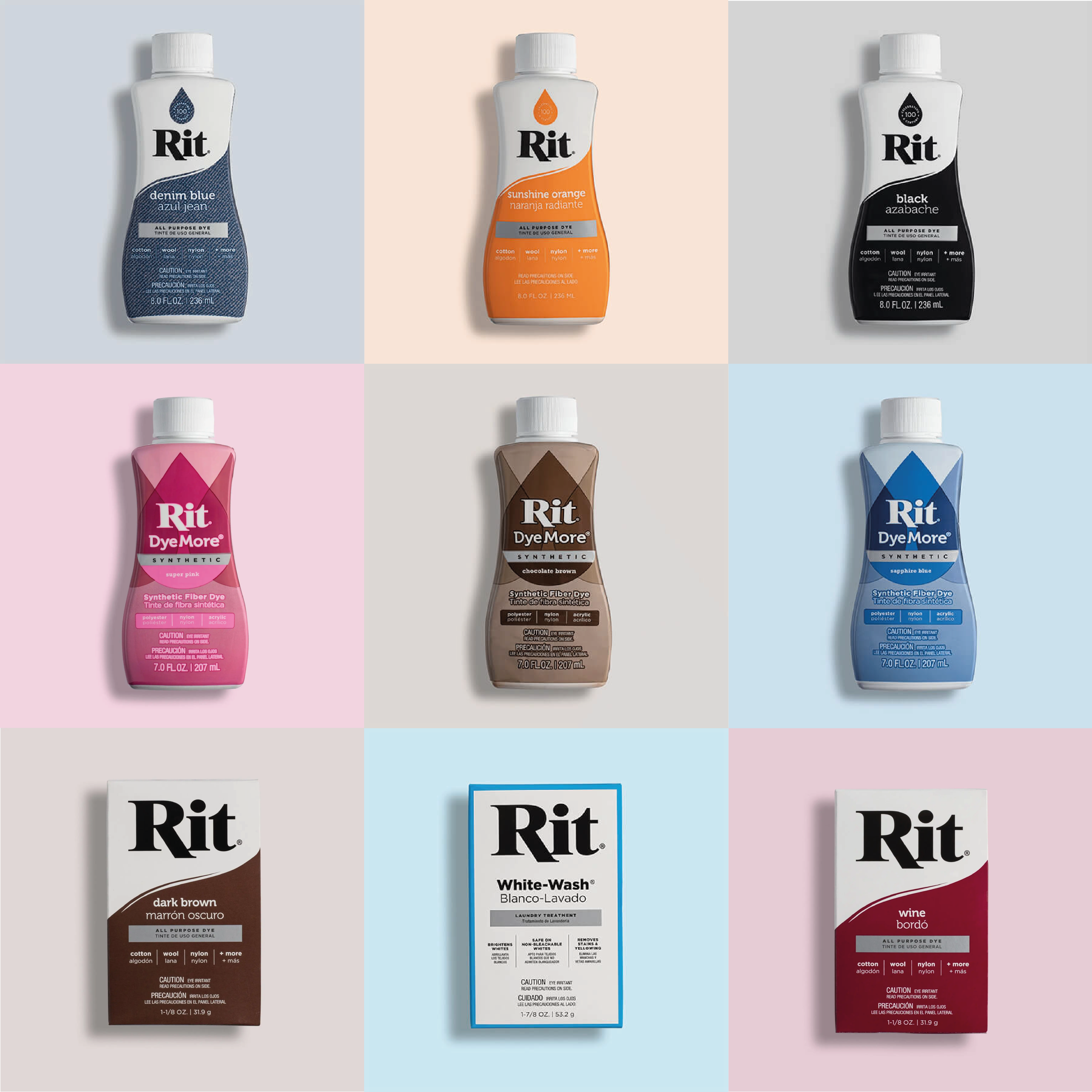 Rit All Purpose Liquid Dye - Denim Blue