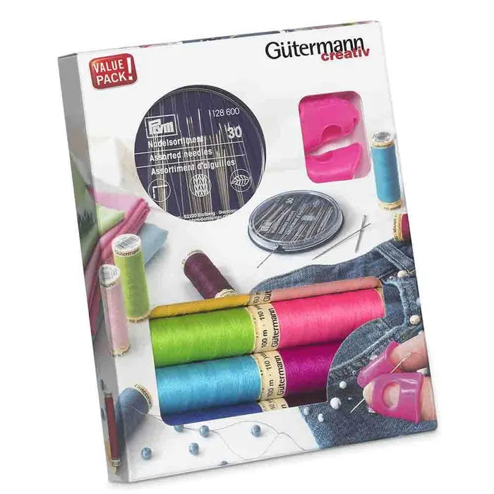 Gütermann Trådset 8-pack + Nålar & Nålgreppare