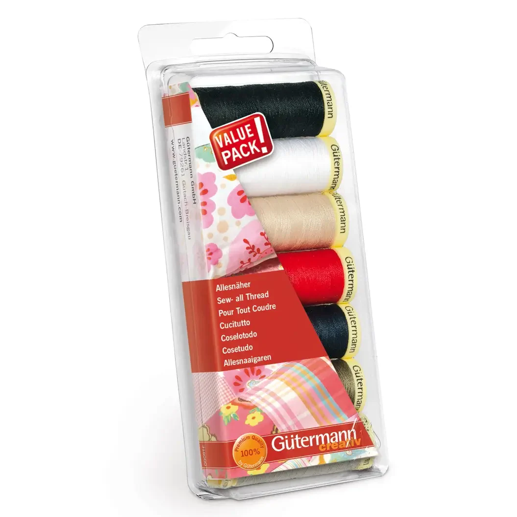 Gütermann Alltråd Trådset Essentials 7 rullar