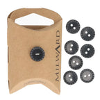 Milward Knappar Svart 11mm