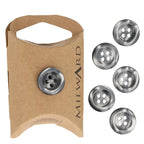 Milward Knappar Shiny Grå 15mm