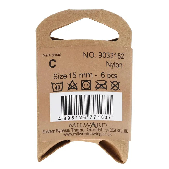 Milward Knappar Navy 15mm
