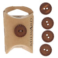 Milward Knappar Brun 18mm