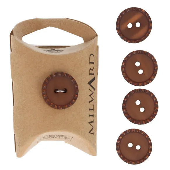 Milward Knappar Brun 18mm