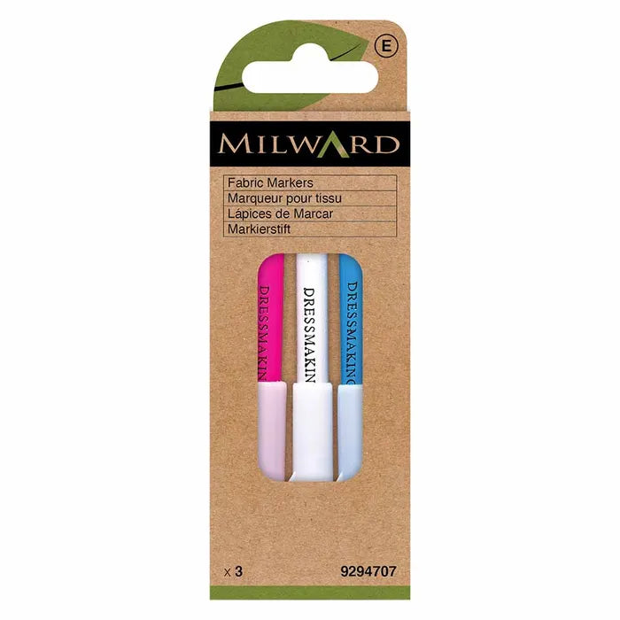 Markeringspennor med borste 3-pack
