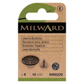 Milward Jeansknappar 16mm Svart