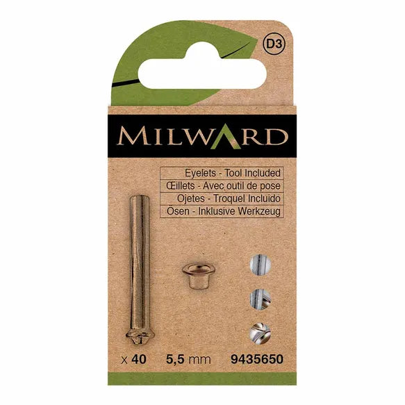 Milward Öljetter 5,5mm Nickel 40st