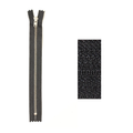 YKK Blixtlås 4mm Silver Ej delbart - 20cm