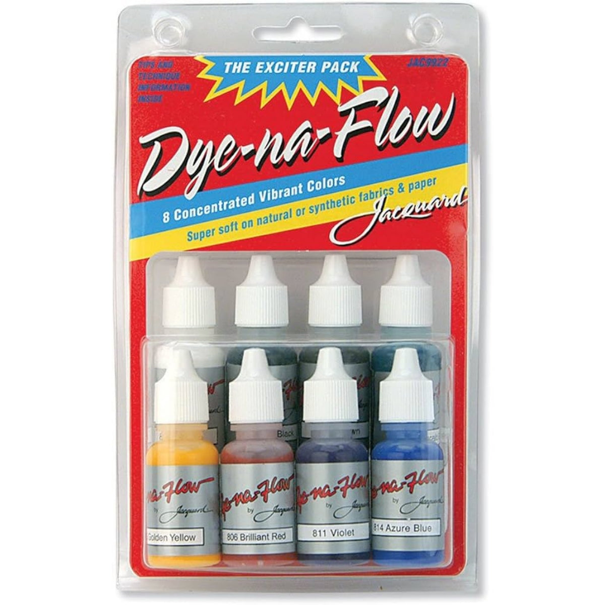 Jacquard Dye-Na-Flow Textilfärg 8-pack