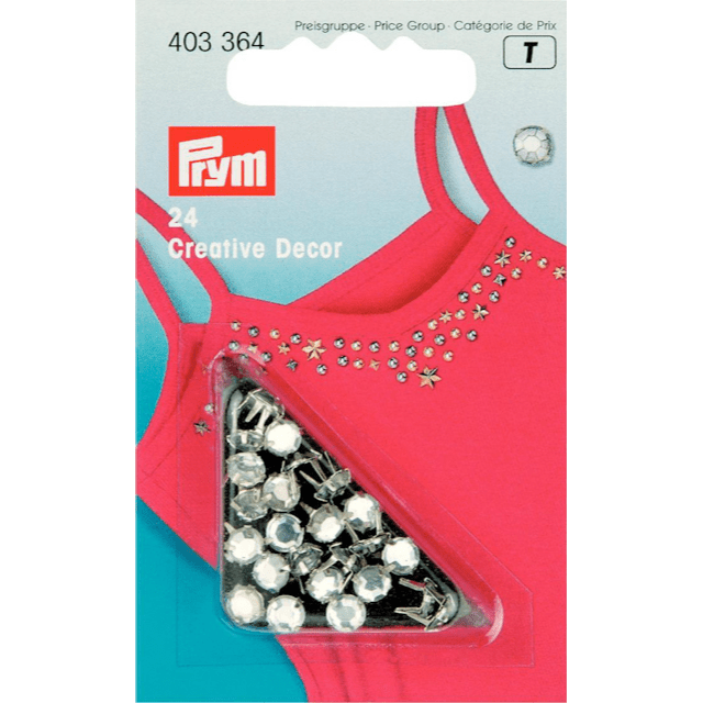 Dekornitar 5 mm Strass 24-pack Prym - Knappnålen