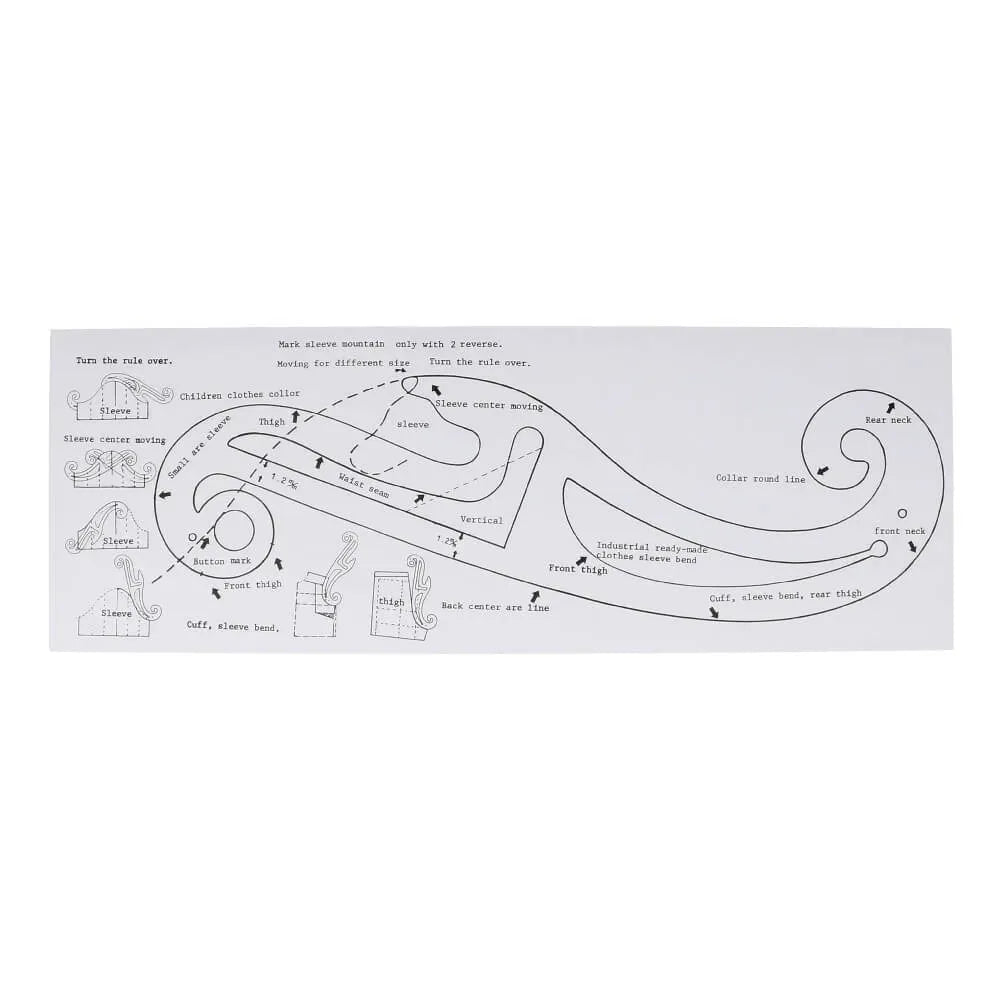 Fransk Kurvlinjal "French Curve" - Knappnålen