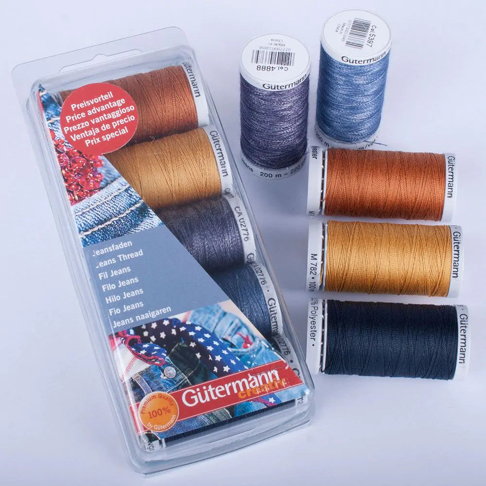 Gütermann Trådset Jeans 5-pack