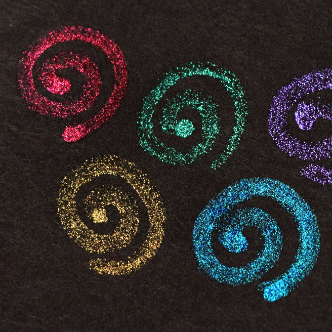 DecoFabric Textilpenna Glitter Guld