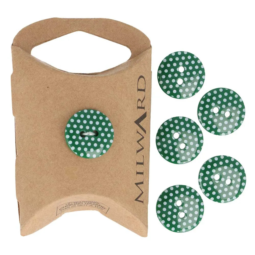 Milward Knappar Prickar Grön 15mm