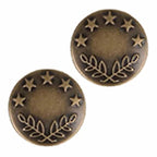 Milward Jeansknappar 16mm Brons - Knappnålen