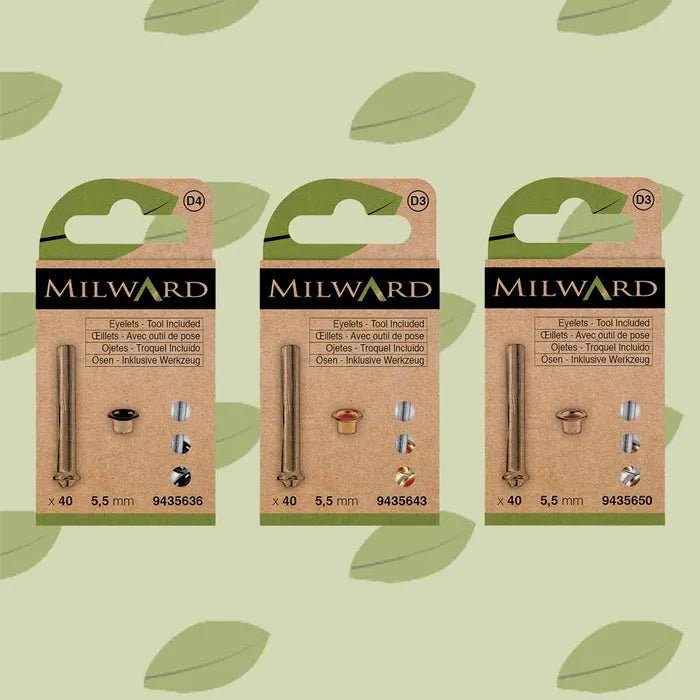 Milward Öljetter 5,5mm Nickel 40st - Knappnålen