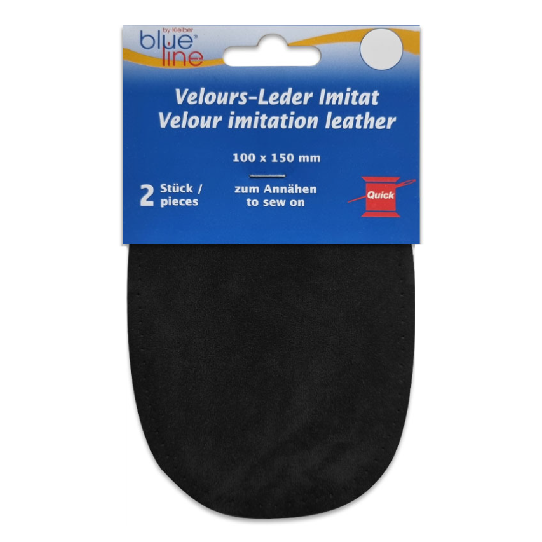 Armbågslappar Mockaimitation 2-pack