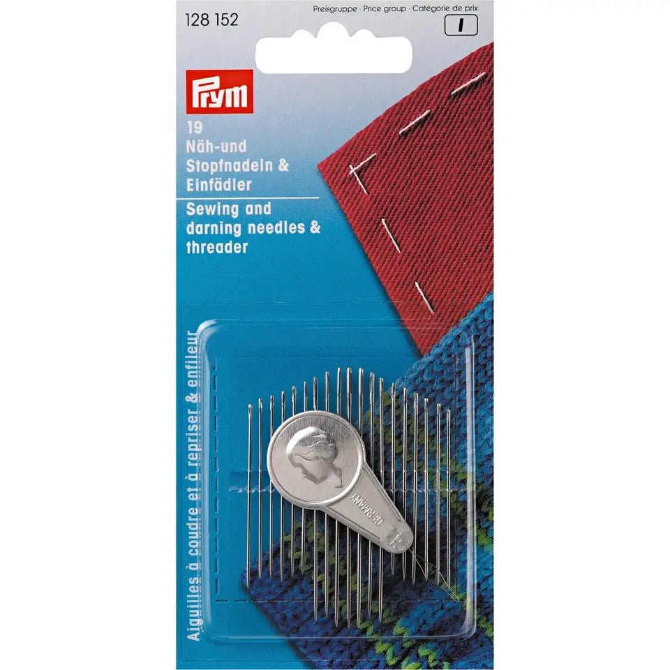 Nålsortering 19-pack + Nålträdare Prym - Knappnålen