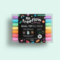 Rit FreeFlow Dual-Tip Markers Jellied Brights 7-pack - Knappnålen