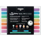 Rit FreeFlow Dual-Tip Markers Jellied Brights 7-pack - Knappnålen