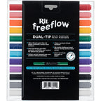Rit FreeFlow Dual-Tip Markers Mega Mix 12-pack - Knappnålen