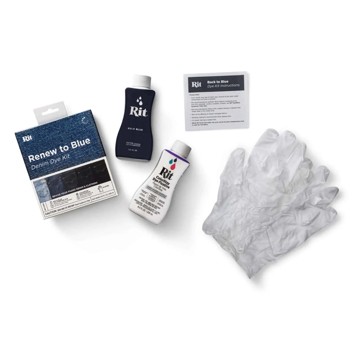 Rit Renew To Blue Denim Dye Kit - Knappnålen