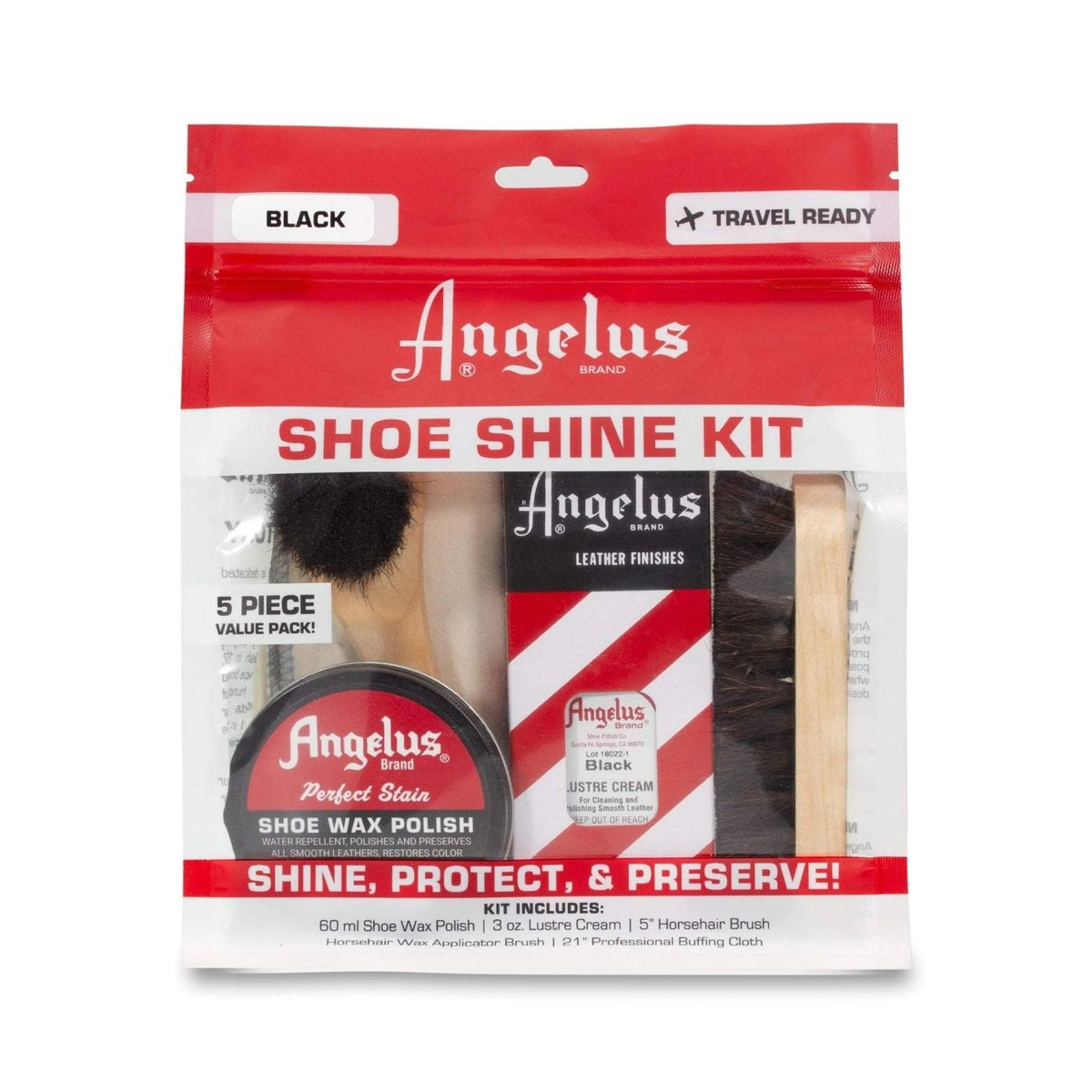 Skovårdskit Angelus Shoe Shine Kit - Knappnålen